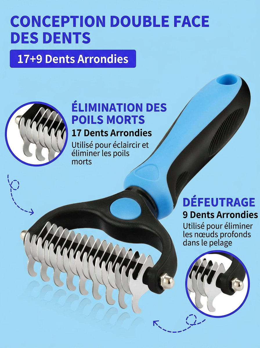 Brosse de toilettage pour animaux de compagnie